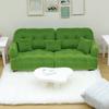 Handmade Mini Couch Dollhouses Single Sofa Set Flocking Loveseat Seater For Realistic Bedroom Scenes