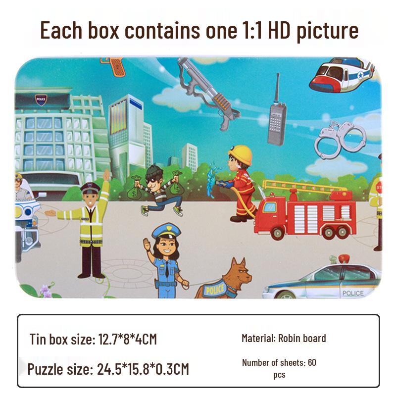 

60-Piece Wooden Jigsaw Puzzle for Kids – Anime Cartoon Educational Toy Gift