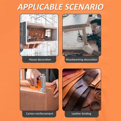 Handschutz, manuelle Nagelmaschine, 3-in-1-Heftmaschinen-Set für Heimwerker, weiche Holzmöbel