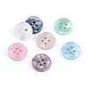 Four Eyes Resin Shirt Sweater Round Button Decorative Men's Open Cardigan Windbreaker Transparent Accory 100pc/lot