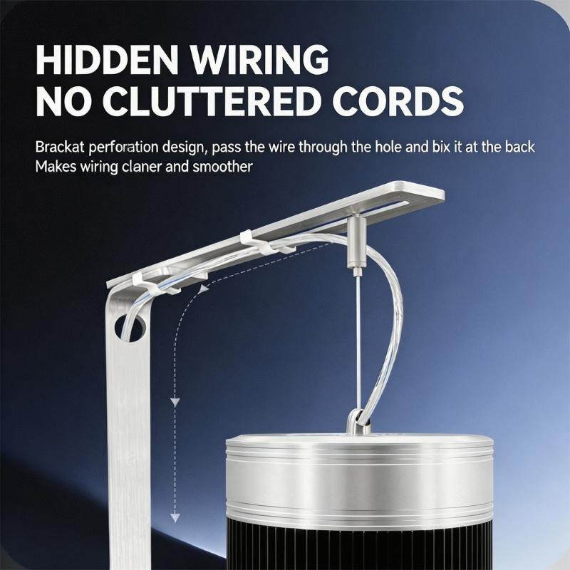 Aluminum Fish Bowl Light Stand 40cm cistern Lamp Hold grip 20cm Easy arrange And Direction Control