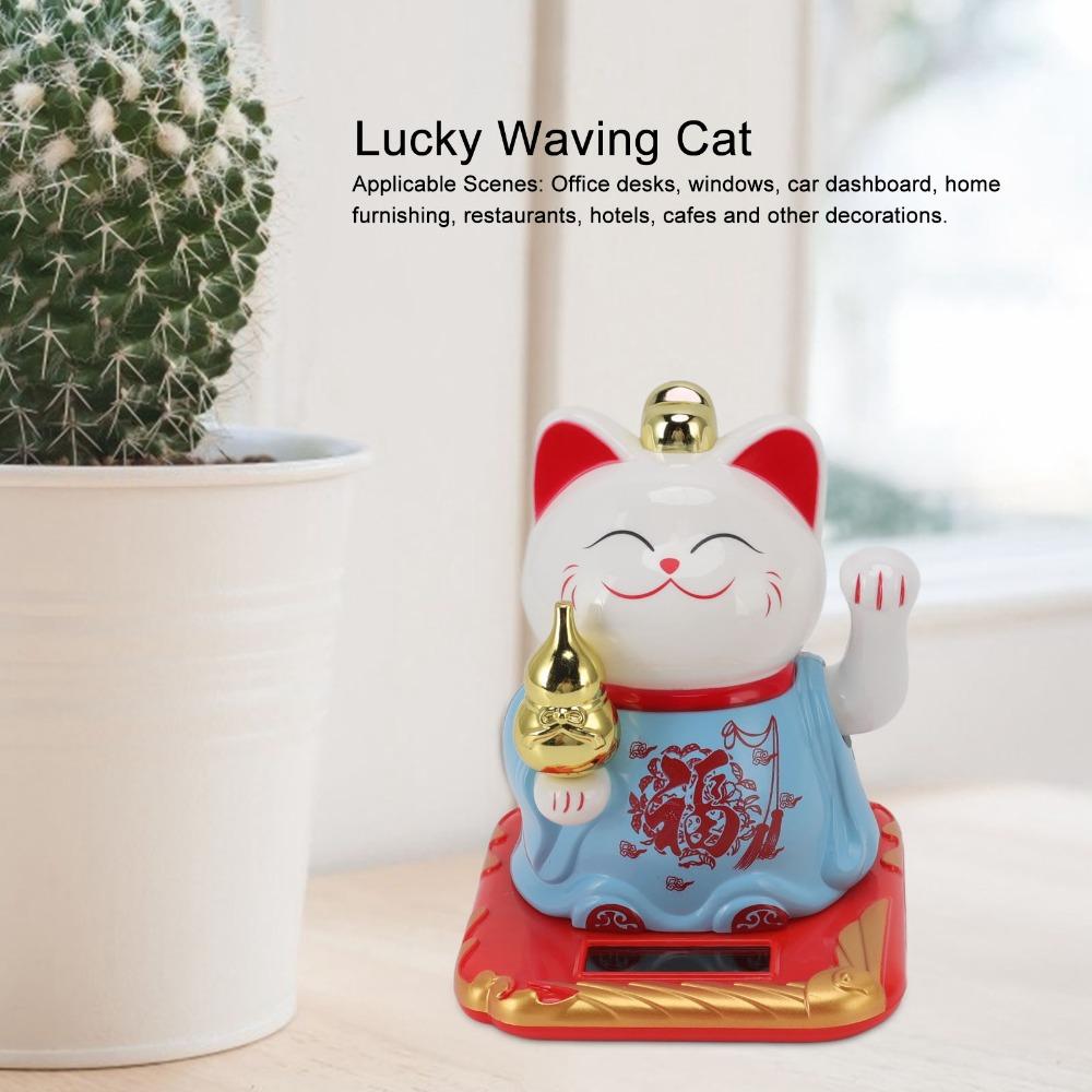 4.13x3.74x3.27in Chinese Fortune Cat Ornament Desktop Auspicious Decor Restaurant & Hotel Decor