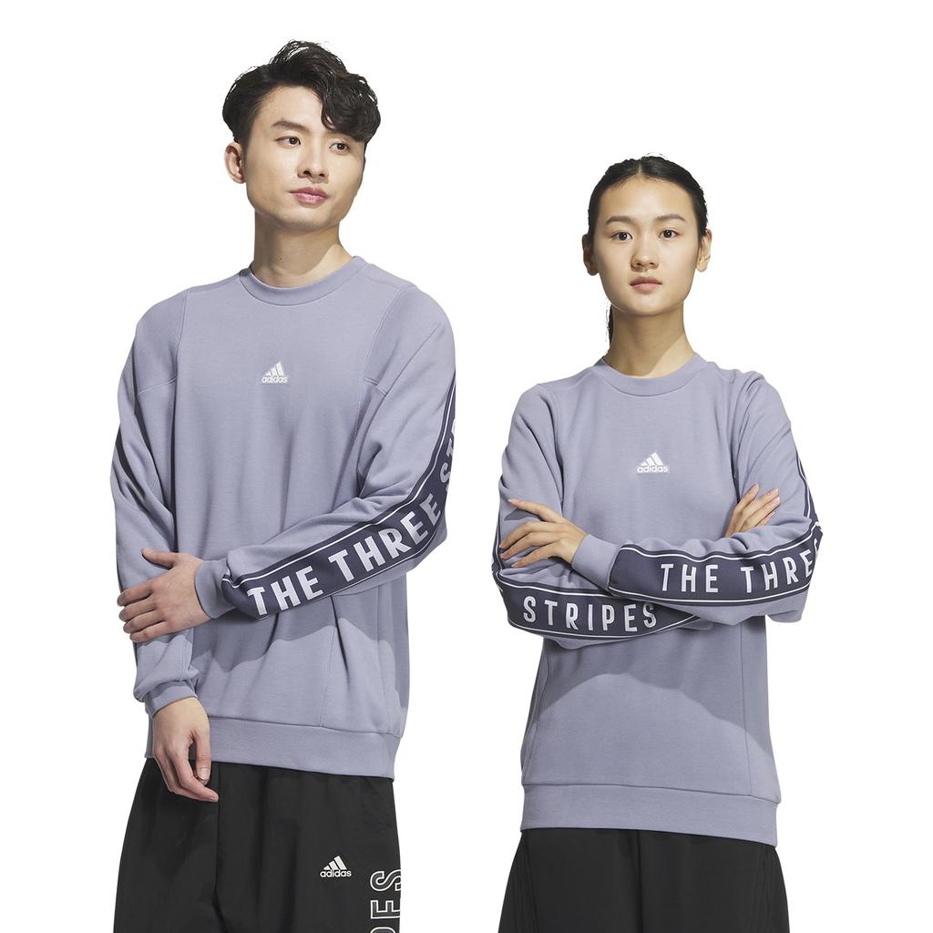 Adidas Sweatshirt Ward Crewneck Sweatshirt KWX97 Silver Violet L Men's (JG8592)