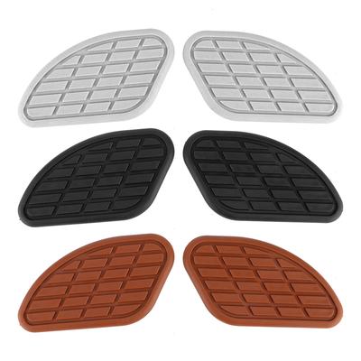 Brandstoftank Beschermer Paar Motorfiets Brandstof Tractie Pad Beschermer Vintage Universele Knie Grip Stickers Motorfiets Tractie Pad