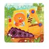 11x11cm New Wooden 3d Puzzle Cartoon Animal Dinosaur Early Learning Educational Montessori Wooden Puzzle Toys for Kids