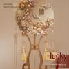 Pink Handmade Xiuhe Wedding Ceremony Fan DIY Kit - Chinese Classical Bride Accessory