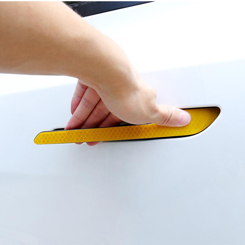 Car Sticker for Tesla Model 3/Y Diamond Reflective Sticker Door Handle Cover Protector Sticker Trim Luminous Handle