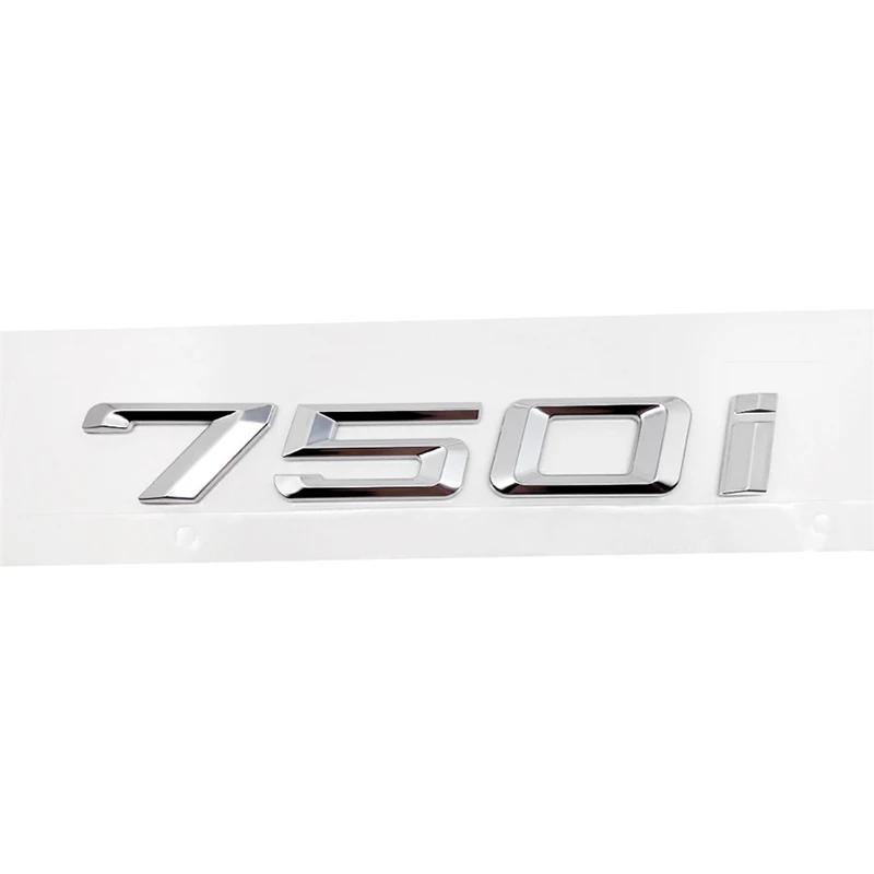 ABS Car Rear Trunk Letters Logo Badge Emblem Sticker For BMW 7 Series 730i 740i 745i 750i 760i E38 E65 E66 F01 F02 G11 G12