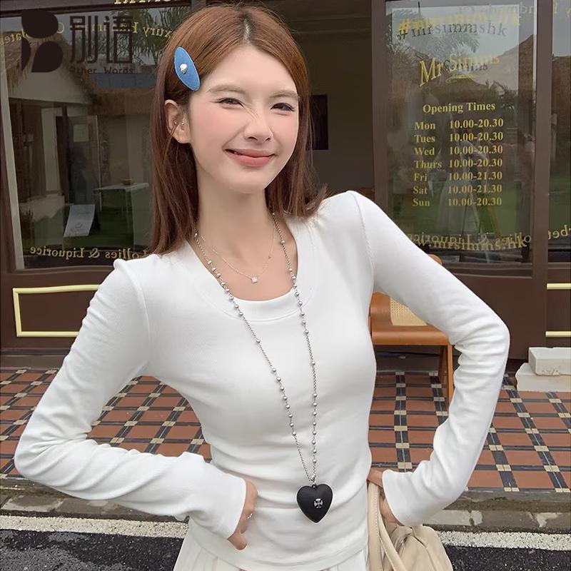 Women s Slim Fit Long Sleeve Round Neck Base Layer T-Shirt XL