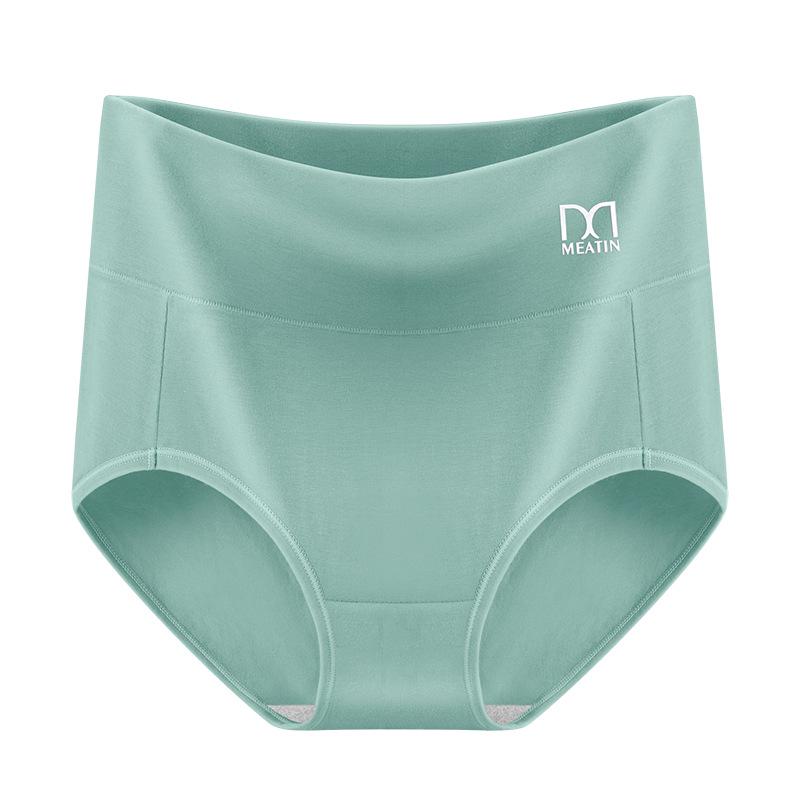 Meiya Ting Classic Women's Mid-Rise Cotton Briefs: Solid Color, Breathable, Antibacterial Crotch
