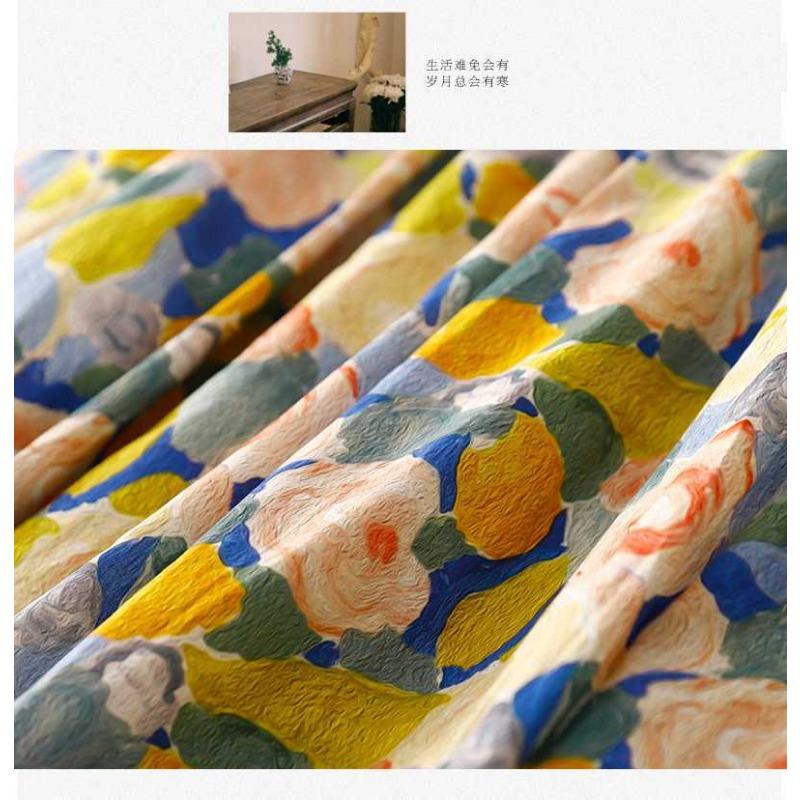 Oil Painting Half Skirt Female Summer Long Floral Skirt Summer Loose Skirt