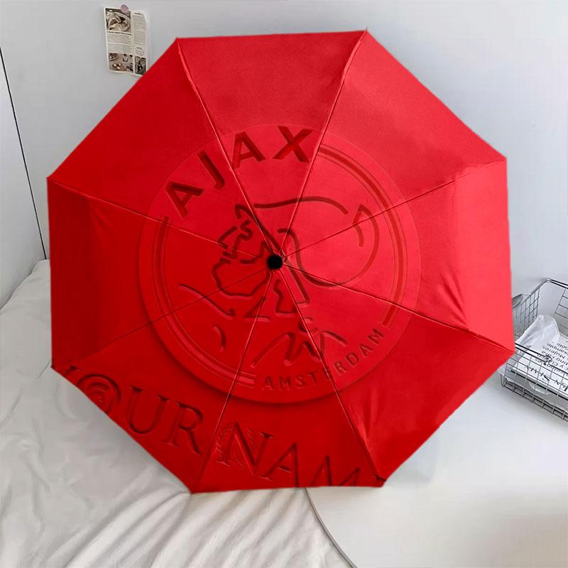 1 PC Automatic Folding Umbrella - AFC Ajax Custom Name Pattern, Portable & Foldable Design with 8 Ribs, Christmas Birthday Gifts