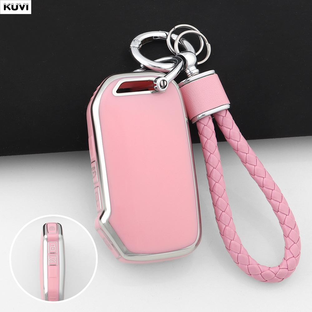 Women Tpu Car Smart Key Case Cover Fob Keychain For Kia Sportage R Gt Stinger Sorento Ceed Cerato Forte Niro Soul Telluride
