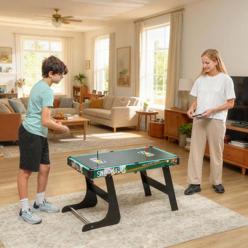 Multi-Game Table, 6-in-1, Foosball, Billiards, Ping-Pong, Hockey, 118 x 104 x 71 cm, Multicolor