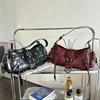 Fashionable Motorcycle Bag, Spicy Girl Style Commuting Armpit New High-end Single Shoulder Crossbody Bag