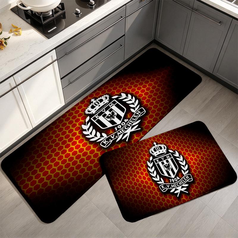 Kv Mechelen Flannel Kitchen Mat Christmas Soft Area Rug Non Slip Floor Carpet Home Decoration