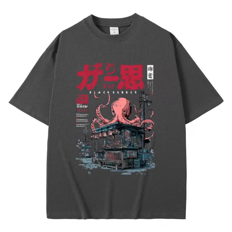 Japanese Takoyaki Funny Meme Tshirt Unisex Women Casual Humor Style Short Sleeve Tee Shirt Unisex Vintage Oversized Cotton T Shirts