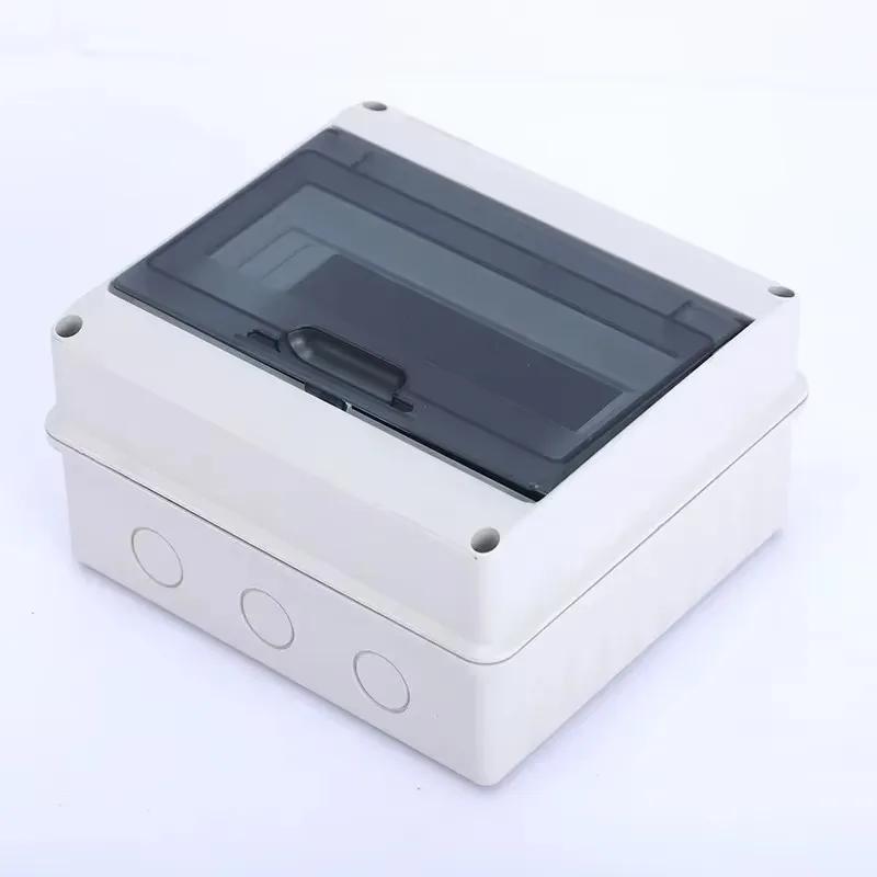 New 5/8WAY Distribution Box HT Series Junction Box Plastic IP65 Waterproof Fuse Boxes with Terminal DIN Rail for Outdoor Garden