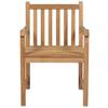 Garden Chairs 4 Pcs with Beige Cushions Solid Teak Wood