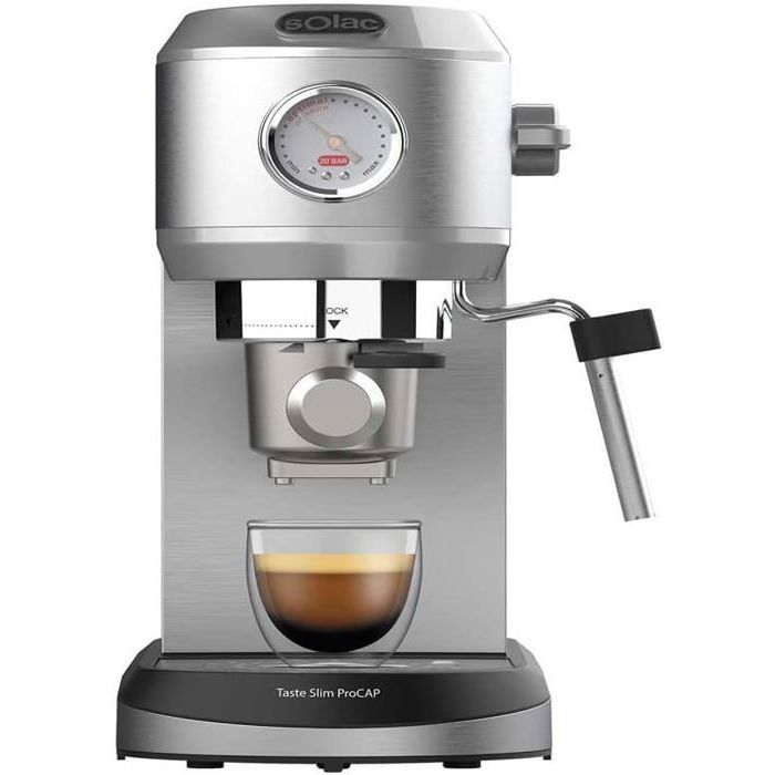 Cafetière expresso - Procap - Taste Slim - 20 bars - Compatible capsules - Double Cream- 1L