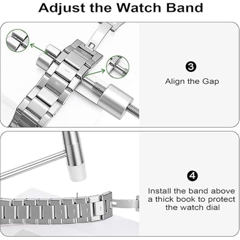 Professional Watchband Removal Tool Kits For Easy Adjusting And Replacing Watch Straps With Stable Metal Construction