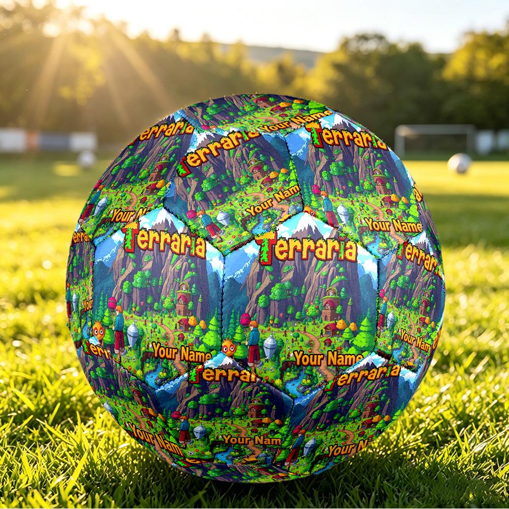 Size 5 FootballTerraria Durable PU Soccer Ball for Sports Training Outdoor Competition
