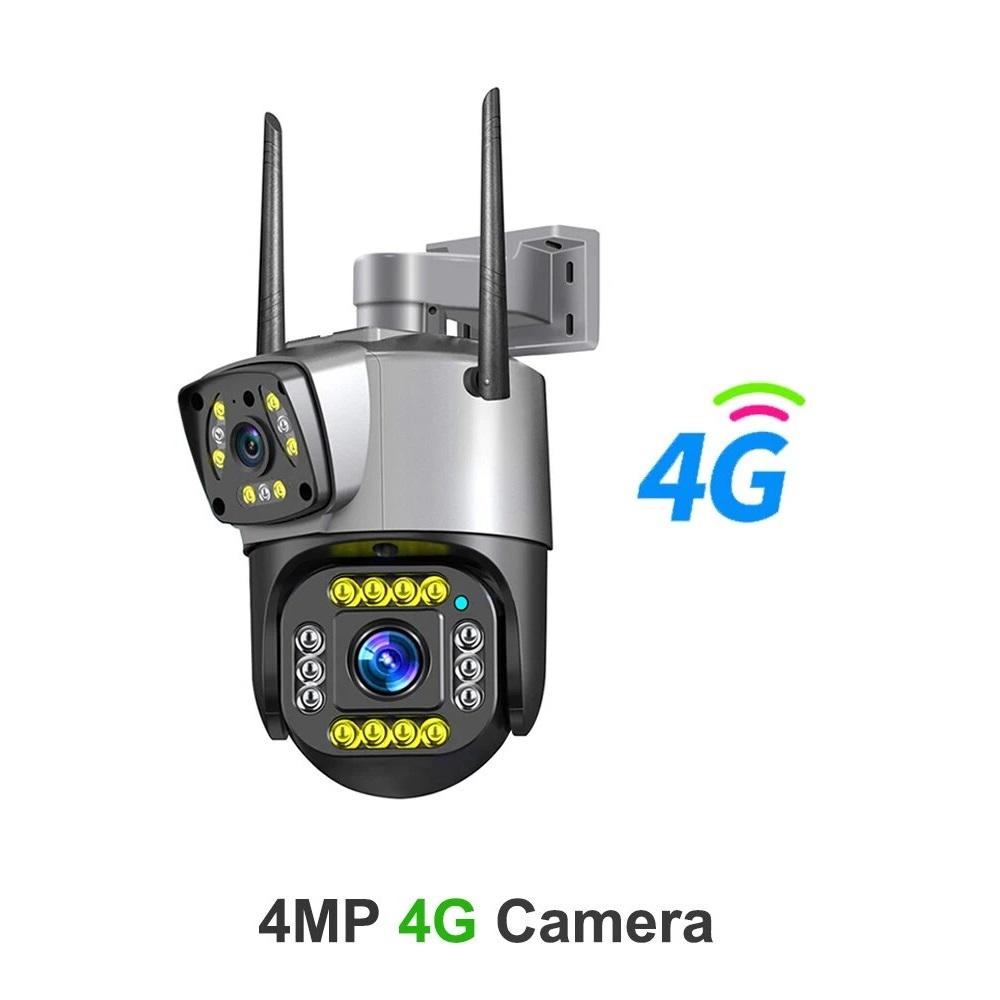 4G/WiFi Network Camera, HD Wireless Surveillance Camera, Outdoor Smart Night Vision Digital Zoom CCTV Camera