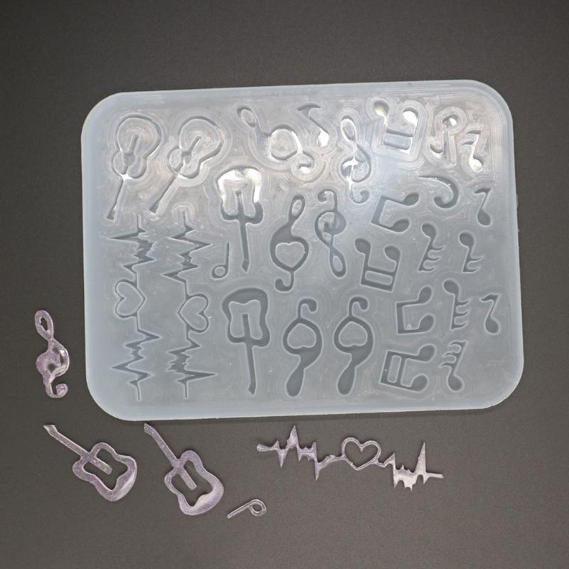 Resin Shaker Füllform, Silikon Gitarrenform Epoxidharzform Füllung Treibsand Guss Füllform für Schmuckherstellung