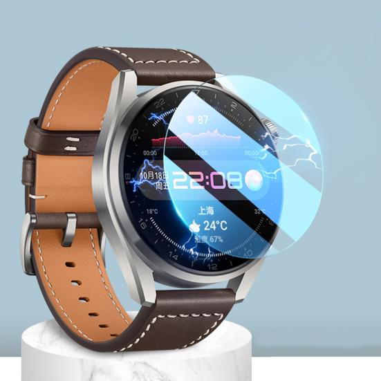 2ks Tempered Film Ultratenký, vysoce čirý průhledný ochranný kryt obrazovky chytrých hodinek pro Huawei Watch 3 Pro