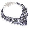 Natürlicher Amethyst Edelstein Handgefertigt 925 Sterling Silber Schmuck Halskette 18" j7f32