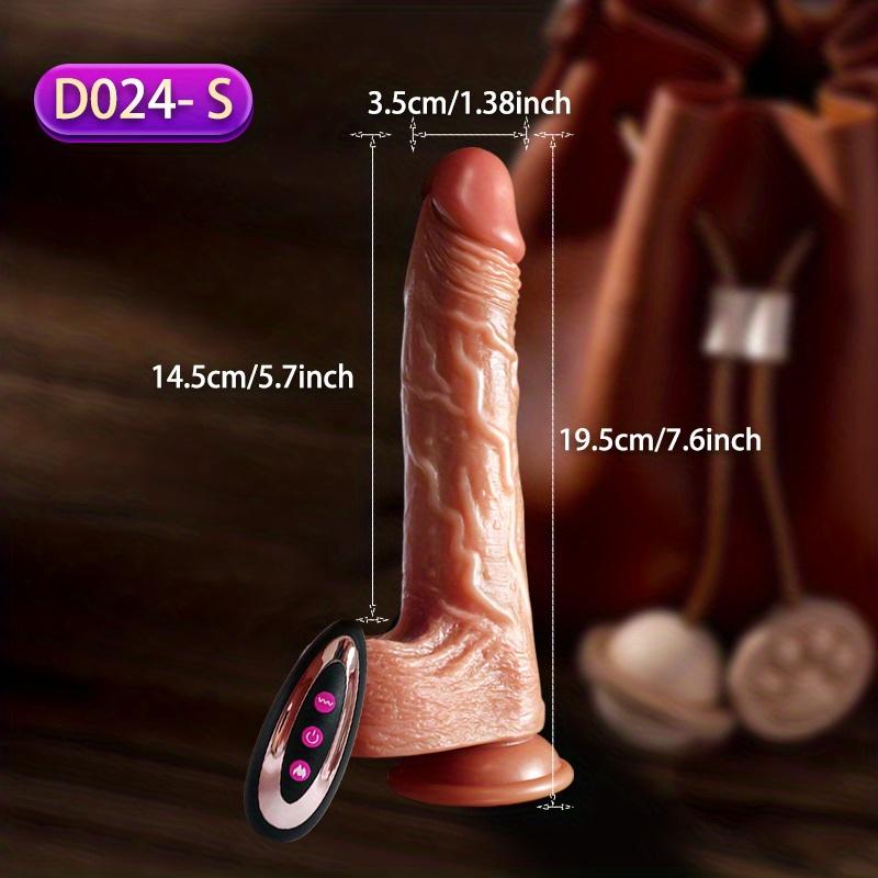 Realistic Electric & Telescopic Dildo With Suction Cup Dildos For Women, Adult Sex Toys, Female Massage Masturbation, Vaginal G-spot And Anal Play