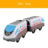 Wooden RC Train Railway Accessories Remote Control Electric Train Magnetic Rail Car Fit For All Brands Train Track Toys For Kids