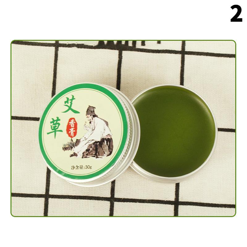 1 Box Mugwort Ointment Moxa Plaster Moxibustion Summer Cooling Oil Protection Accessory Cream Repel Mosquitoes Relieve Itching