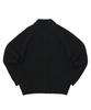 A Nothing Round-Collar 7G Knit Cardigan (Black)