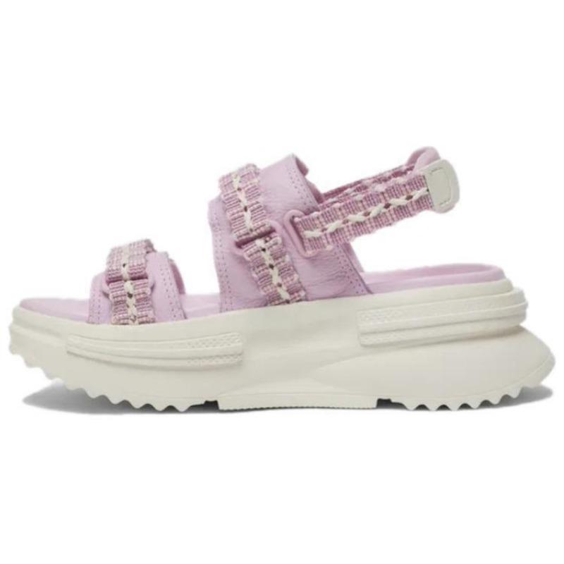 Converse Sandale Run Star Utility CX Unisexe Sandales de Plage Confortables Décontractées Antidérapantes Rose Violet A07545C