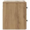 Wall Mounted Nightstand Artisan Oak Finish 33 x 34.5 x 40 cm