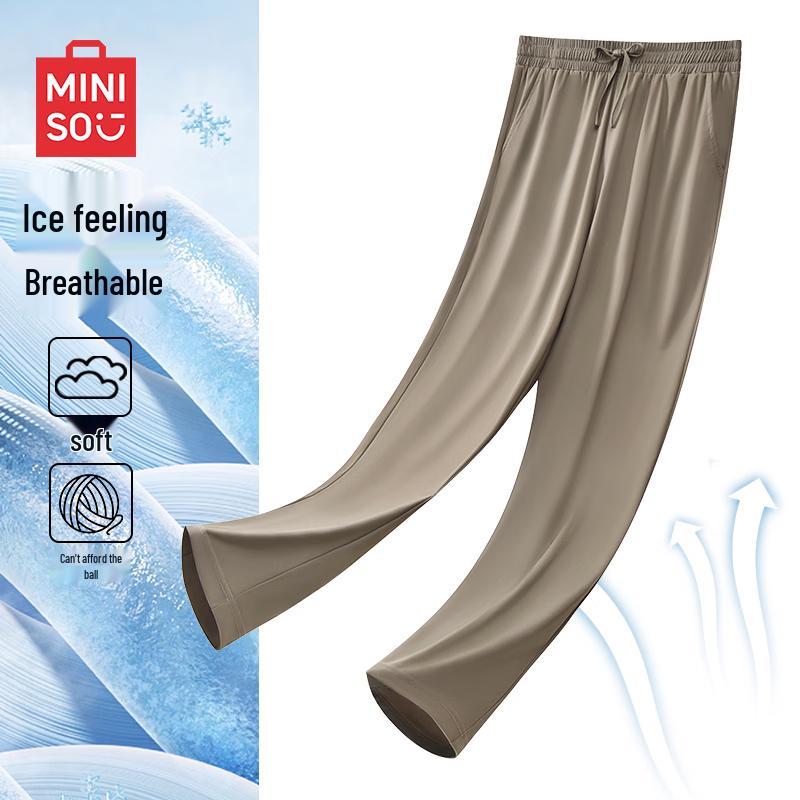 MINISO Men s Ice Silk Cropped Casual Pants 2XL