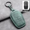 Leather Car Key Case Cover Shell for Toyota Prius Camry Corolla CHR C-HR RAV4  2017 2018 2019 2020 Land Cruiser Prado GT86