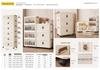 45-90 Wide Multi-layer Folding Plastic Storage Cabinet for Baby Wardrobe Organizer