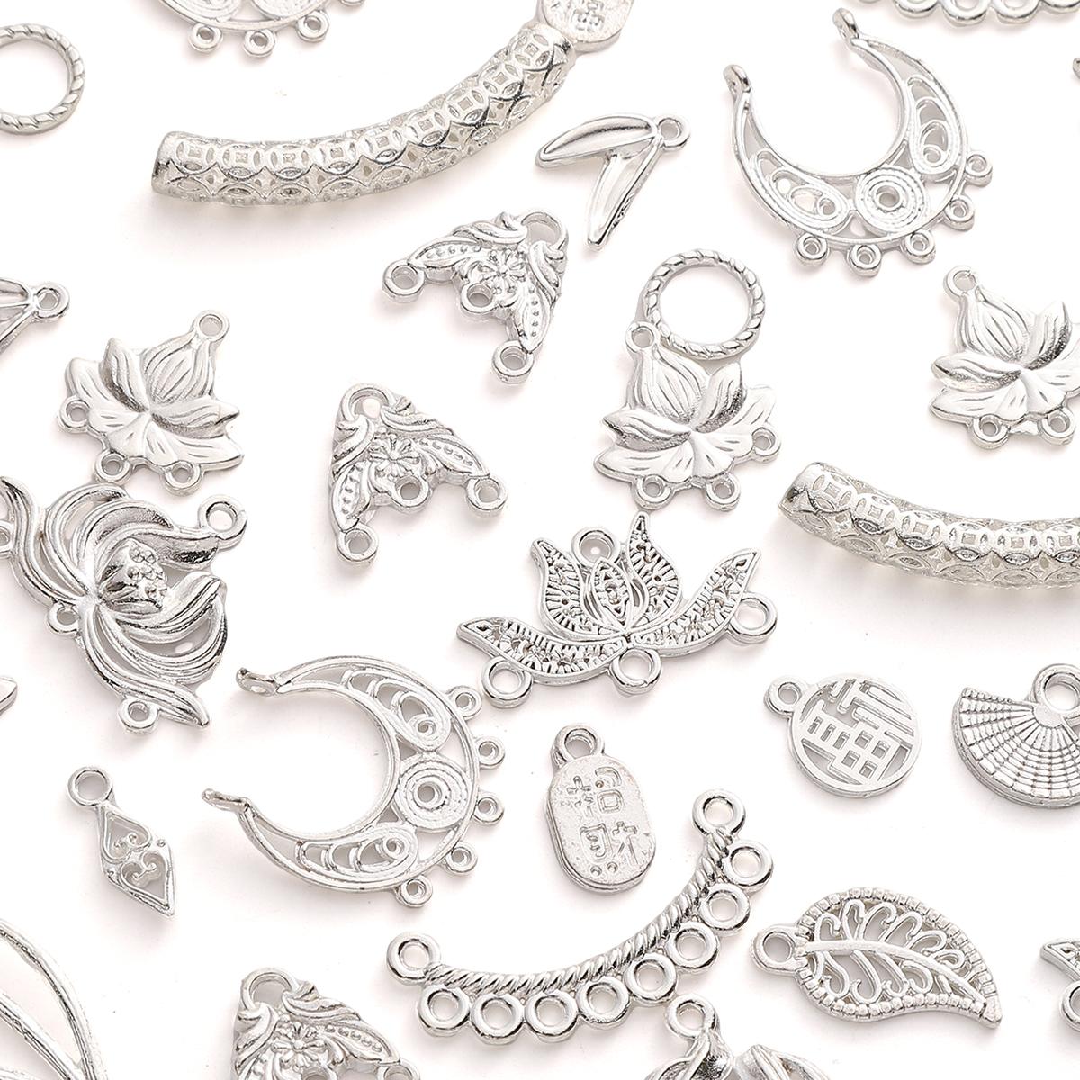 Шармыизсплававкитайскомстилесеребристоготонадляизготовленияукрашенийсвоимируками