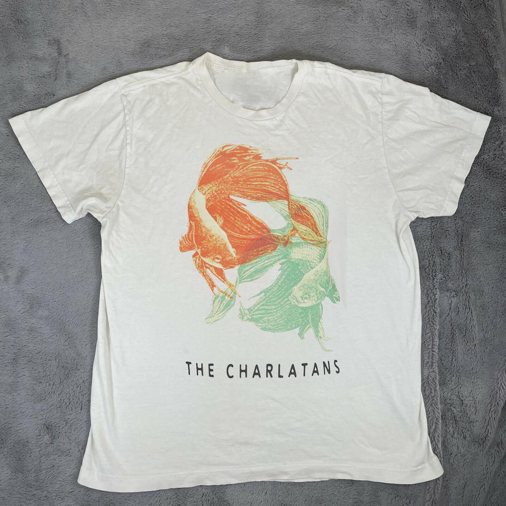 THE CHARLATANS BRIT POP INDIE ALTERNATIVE ROCK Cotton T Shirt Full Size S-5XL Unisex T-Shirt S