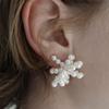 MONDAY EDITION Pearl Pull Bow Earrings