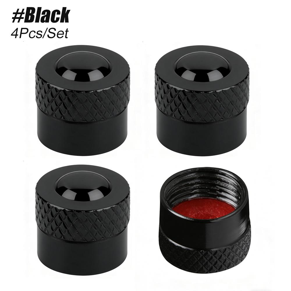 

4PCS Tire Valve Stem Caps with O Rubber Ring, Tire Valve Caps for car Tires Universal Stem Covers for Car Leak Proof Stem Cover чёрный