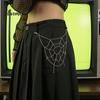 Durable Alloy Chain Gothic Spider Web Trouser Chain, Punk Jeans Pants Hip Hop Body Decorative Jewelry Clothing Accessory for Men Women Lightweight