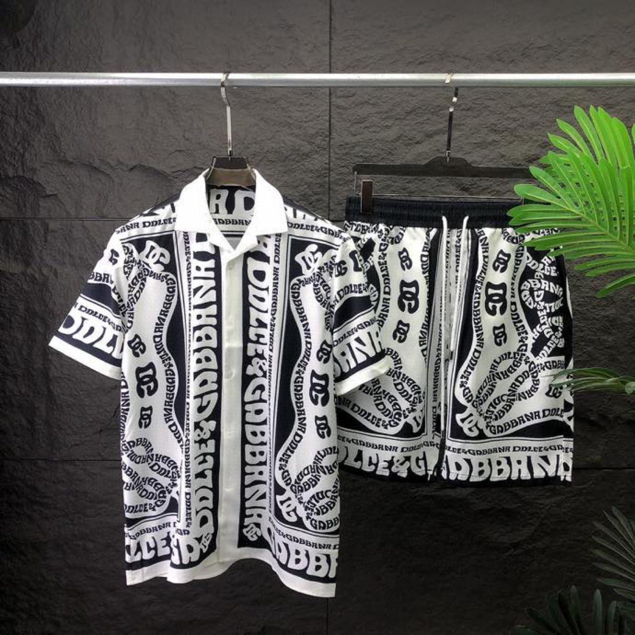 

Унисекс комплект футболки с коротким рукавом и 3D цветным принтом букв XL