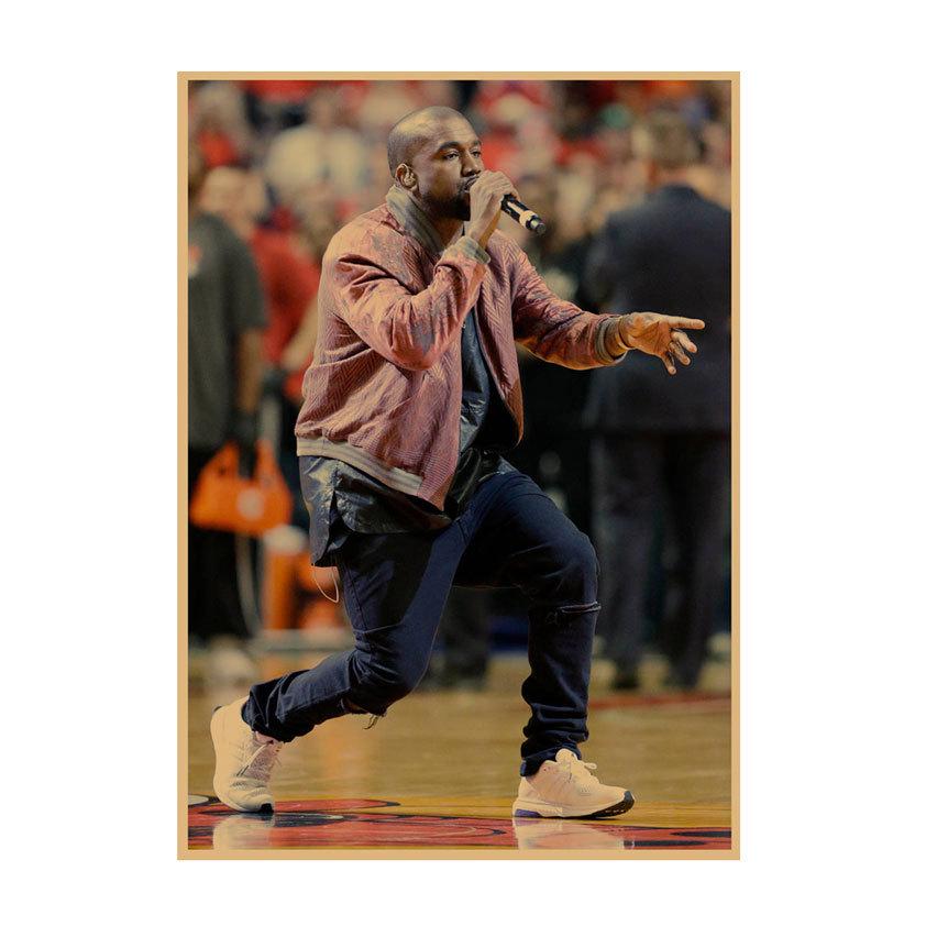 Kanye West Hip Hop Rapper Poster - Decorative Wall Art for Bar or Cafe (661)