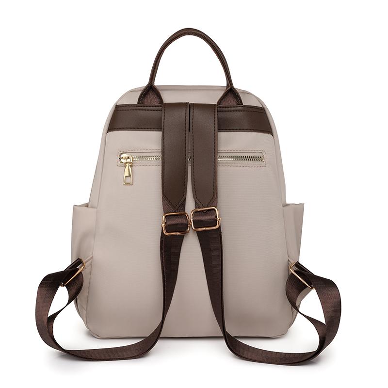 Женский рюкзак большой емкости для путешествий на открытом воздухе бежевый — фото 16