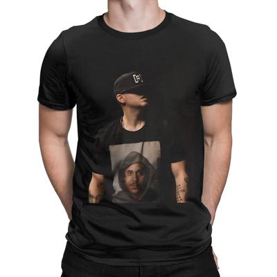 Calle 13 Monochrome Side Profile Classic Funny Graphic 100% Cotton T-Shirt Tops Tees For Men