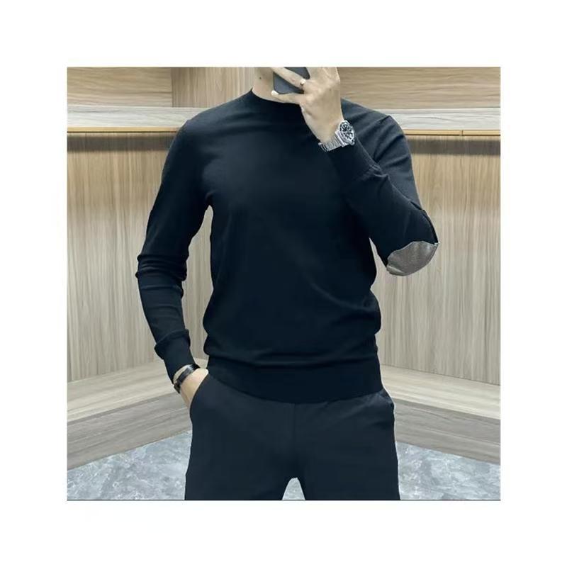 2024 Autumn Men's High-Stretch Knit Long Sleeve Base Layer Shirt