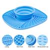 Pet Slow Feeder Mat Collapsible Silicone Dog Food Bowl with Lick Mat Slow Feeding Puzzle Bowl for Dogs And Cats